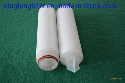 PTFE/PP/PES/NYLON/PVDF Filtro de membrana plisado de 0.2 micrones de filtro con prueba de integridad absolutamente