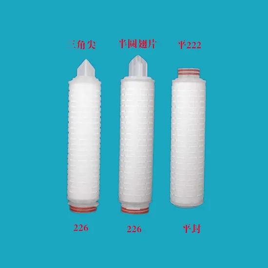 0.2UM 0.45 Cartucho de filtro plisado PTFE de 0.45 micron para filtración farmacéutica y productos químicos