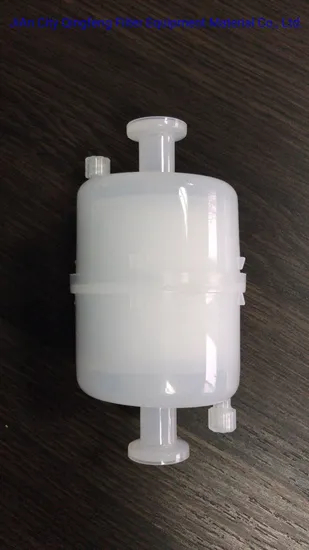 Filtro de cápsula Filtro de la cápsula 0.2 um Filtro de cápsula de grado farmacéutico con membrana de nylon PES PTFE PVDF para opciones Conexiones personalizadas