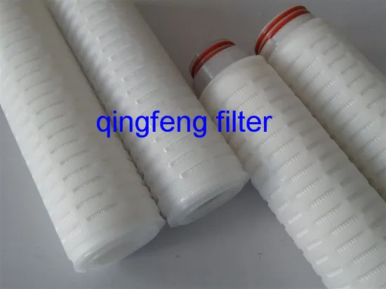 Cartucho de filtro de agua plisado de 10 pulgadas con membrana de polipropileno de 0.2 micras