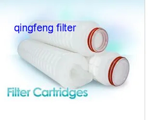 Cartucho de filtro microporoso PP/PES/Nylon/PTFE/PVDF Filtro de membrana plisado para cartucho de filtro de agua