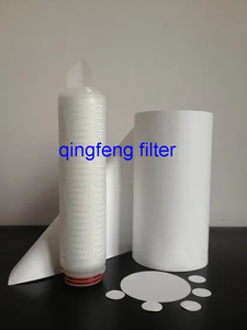Filtro de filtro plisado PP 5 micras / filtro de membrana de polipropileno