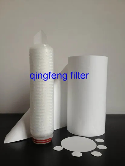 Filtro de filtro plisado PP 5 micras / filtro de membrana de polipropileno