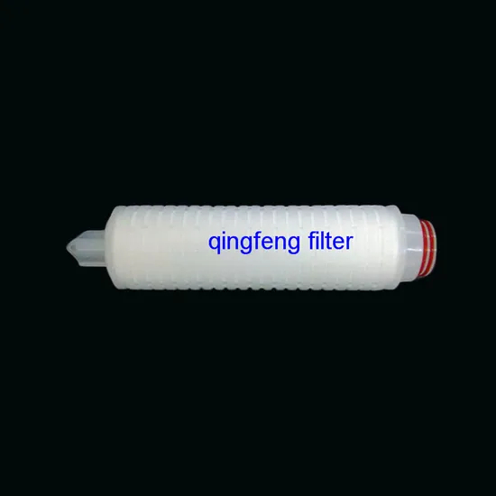 Filtración de agua Alta tasa de flujo Cartucho de filtro plisado PP