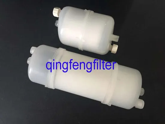 Filtro de cápsula PP 2.5 '' para la filtración de la solución de agua y muestras de solvente