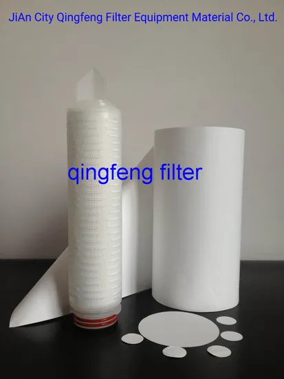 0,45 micrones de nylon/pes/ptfe/pp/pvdf cartucho de filtro para cartucho de filtro de agua