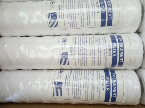 Herida de cuerda PP de 10 pulgadas para cartucho de filtro de agua