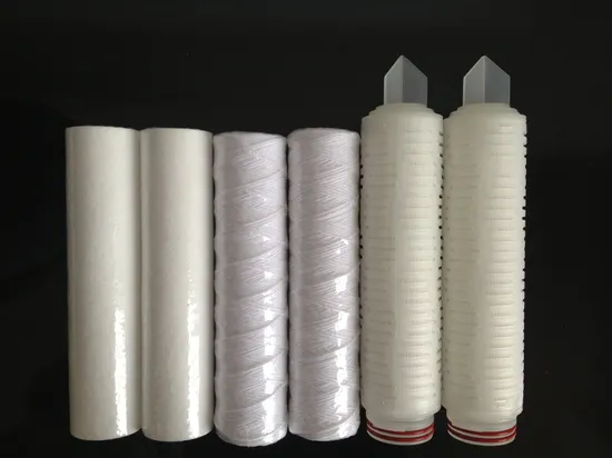 Filtro de membrana de micrones Cartucho de filtro plisado Ptfenylon para la industria farmacéutica