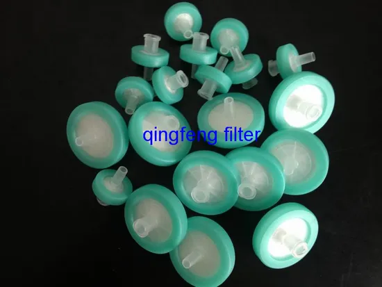 Proveedor de laboratorio PTFE Filtro de jeringa de 25 mm de 13 mm con precio de fábrica para el laboratorio