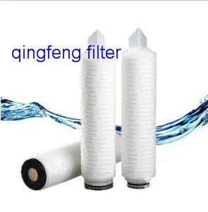 Fluor de polivinilideno Filtro Membarne Papel PVDF Cartucho plisado de 0,45 micras para tratamiento de agua