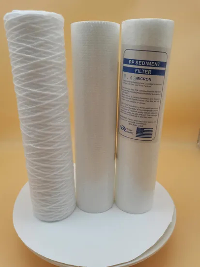 Cartucho de filtro plisado PES para la filtración final en la industria farmacéutica