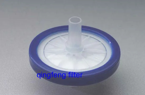 Filtro de jeringa PTFE hidrofóbico de 33 mm para ventilación/filtración de gas
