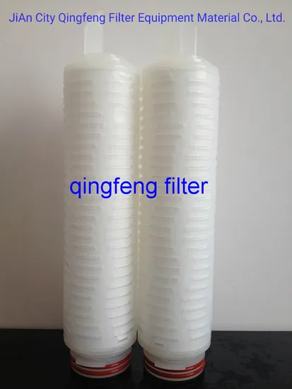 Código 3 6 7 8 PP PLEAT Polipropileno Pes Nylon PVDF Filtro de cartucho de membrana PTFE 5 micras para tratamiento de agua