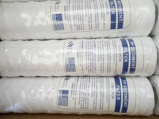 Cartucho de filtro de herida de cuerda de 20 pulgadas PP (polipropileno) para tratamiento de agua para tratamiento de agua
