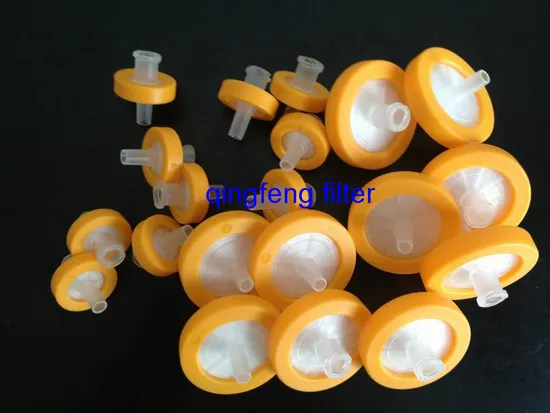 Filtro de jeringa de nylon de 25 mm para uso de laboratorio desechable