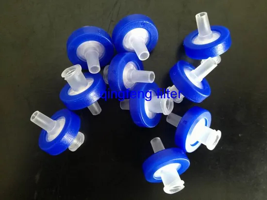 13 mm 0.22UM Filtro de jeringa PTFE desechable hidrófilo para productos químicos