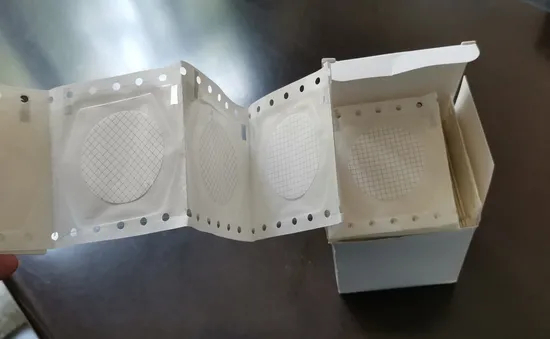 Membrana del filtro de nitrato de celulosa de disco (CN) con cuadrícula para filtración de laboratorio