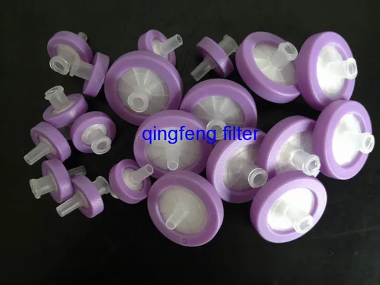Proveedor de laboratorio PTFE Filtro de jeringa de 25 mm de 13 mm con precio de fábrica para el laboratorio