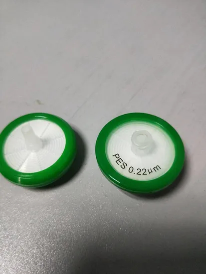 Factorización de fábrica PES 0.22UM Filtro de jeringa de 25 mm para HPLC