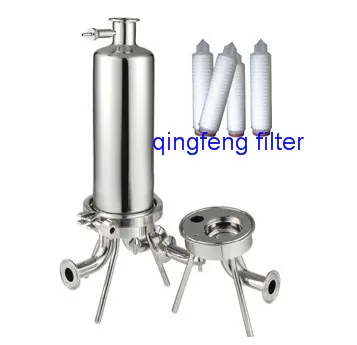 SS304 CARCHIVA DE FILTRO DE CARTURO DE ACERO INOXINO PARA EL TRATAMIENTO DE AGUA