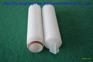 Tratamiento de agua PP PES PTFE Cartucho de filtro plisado para alimentos y bebidas