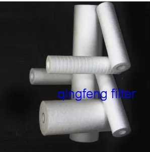 Cartucho de filtro PP de 10 ′ ′ ′ pp hilado/pp derribado/hilo PP para tratamiento de agua