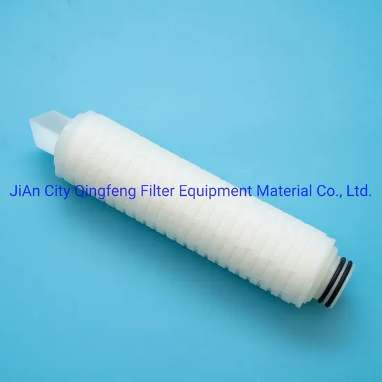 Cartucho de filtro plisado de membrana de 0.1 micron pese para filtración de vino de cerveza
