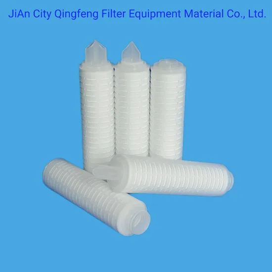 Cartucho de filtro plisado de nylon/pes/ptfe/pp/pvdf con código 222/226/fin