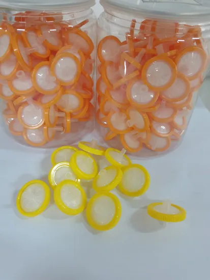 Filtro de jeringa estéril de PTFE 0.22 PTFE PES PP PVDF PVDF Filtro para uso de laboratorio al por mayor