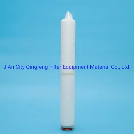 Cartucho de filtro de membrana plisado de nylon de 0,45 micras para el cartucho de filtro de agua