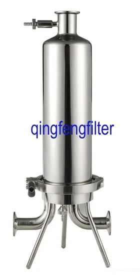 Carcasa de filtro de acero de acero inoxidable certificado por CE 304 y 316 para filtración líquida