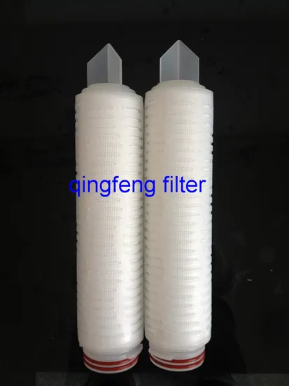 Cartucho de filtro plisado de 0.1-100 um micron PP para carcasa de filtro de acero inoxidable